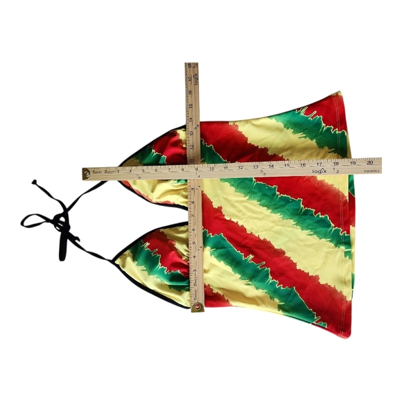 InGear Rasta Striped Tankini Swimsuit Set – Size Medium - Picture 4 of 7